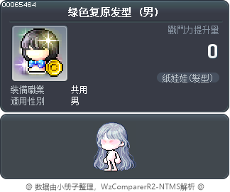 绿色复原发型 Tooltip