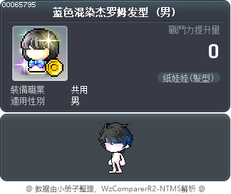 蓝色混染杰罗姆发型 Tooltip