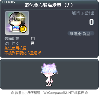 蓝色贪心猫猫发型 Tooltip