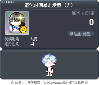 蓝色暴走时刻发型 Tooltip