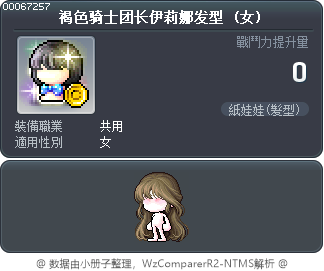 褐色骑士团长伊莉娜发型 Tooltip