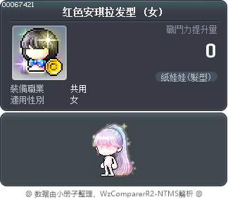 红色安琪拉发型 Tooltip