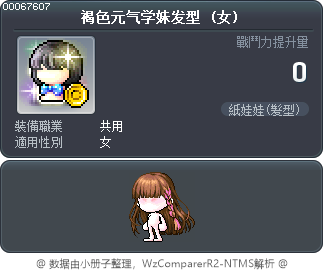 褐色元气学妹发型 Tooltip