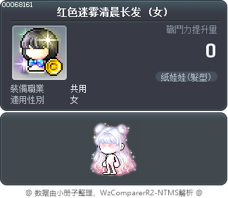红色迷雾清晨长发 Tooltip