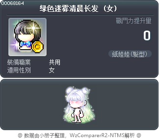 绿色迷雾清晨长发 Tooltip