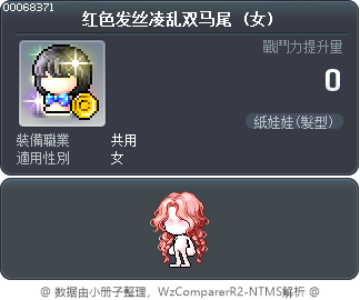 红色发丝凌乱双马尾 Tooltip