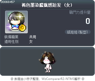 褐色墨染朦胧感短发 Tooltip