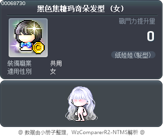 黑色焦糖玛奇朵发型 Tooltip