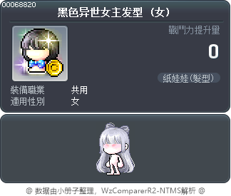 黑色异世女主发型 Tooltip