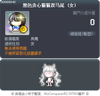 黑色贪心猫猫双马尾 Tooltip