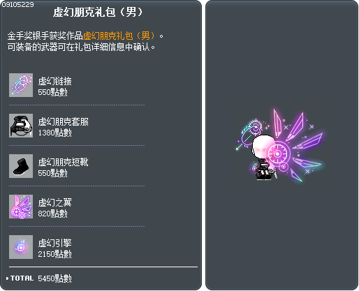 虚幻朋克礼包（男） Tooltip
