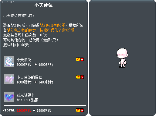 小天使兔 Tooltip