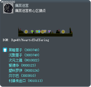 苦痛迷宮最深處據點 Tooltip