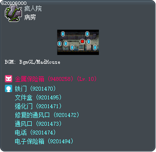 病房 Tooltip