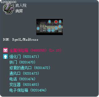 病房 Tooltip