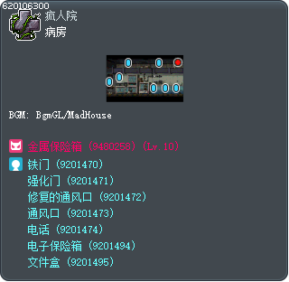 病房 Tooltip