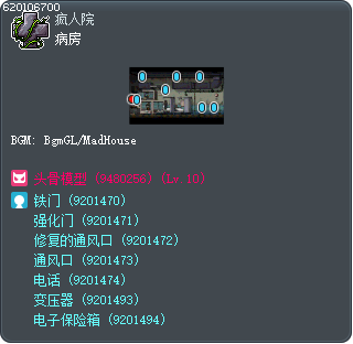 病房 Tooltip