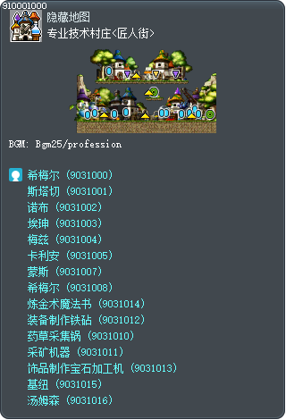 专业技术村庄<匠人街> Tooltip