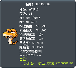 蟒蛇 Tooltip