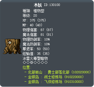 木妖 Tooltip