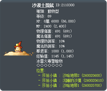 沙漠土拨鼠 Tooltip