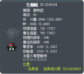 红蜘蛛 Tooltip