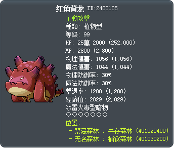 红角背龙 Tooltip