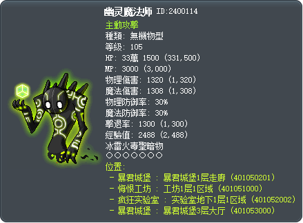 幽灵魔法师 Tooltip