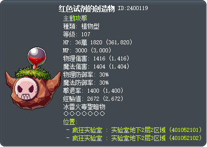 红色试剂的创造物 Tooltip