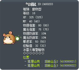 气球鼠 Tooltip
