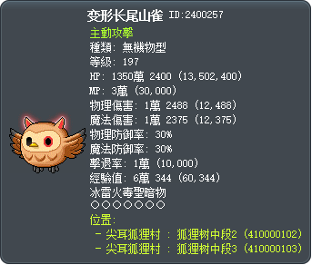 变形长尾山雀 Tooltip