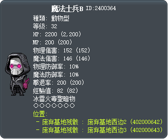 魔法士兵B Tooltip