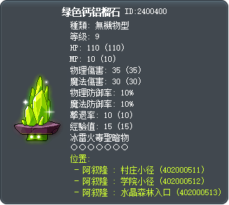 绿色钙铝榴石 Tooltip