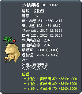 老桔梗精 Tooltip