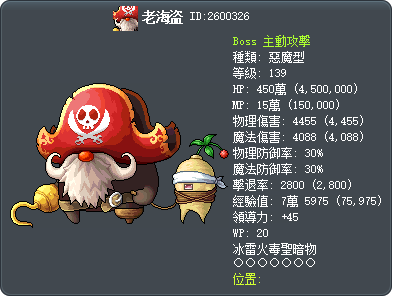 老海盗 Tooltip