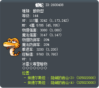 蟒蛇 Tooltip