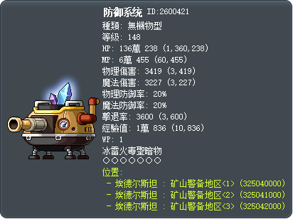 防御系统 Tooltip