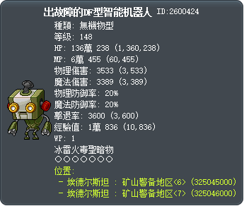 出故障的DF型智能机器人 Tooltip