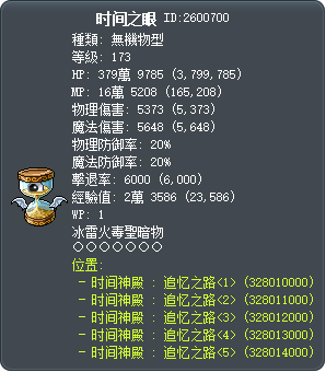 时间之眼 Tooltip