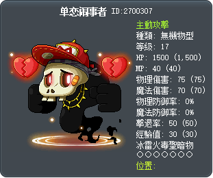 单恋闹事者 Tooltip