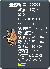 蝴蝶精 Tooltip