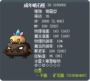 成年啃石怪 Tooltip