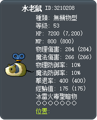 水老鼠 Tooltip