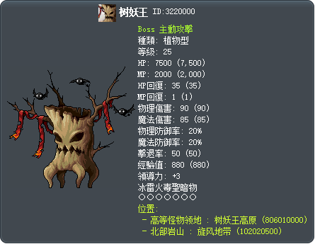 树妖王 Tooltip