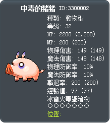 中毒的猪猪 Tooltip