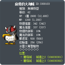 疲倦的大海贼 Tooltip