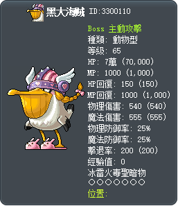 黑大海贼 Tooltip