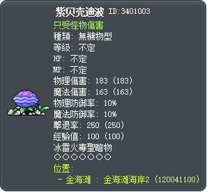 紫贝壳迪波 Tooltip