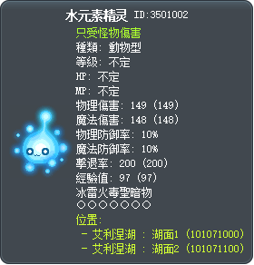 水元素精灵 Tooltip