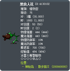 黑食人花 Tooltip
